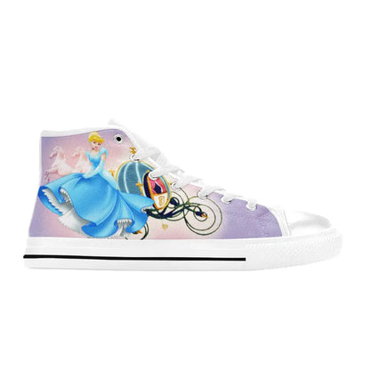 Princess Cinderella Custom High Top Sneakers Shoes