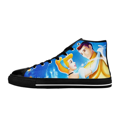 Princess Cinderella Custom High Top Sneakers Shoes