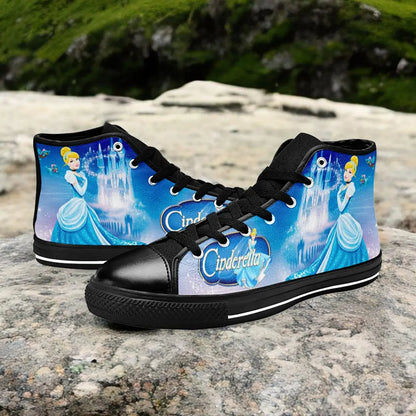 Princess Cinderella Custom High Top Sneakers Shoes