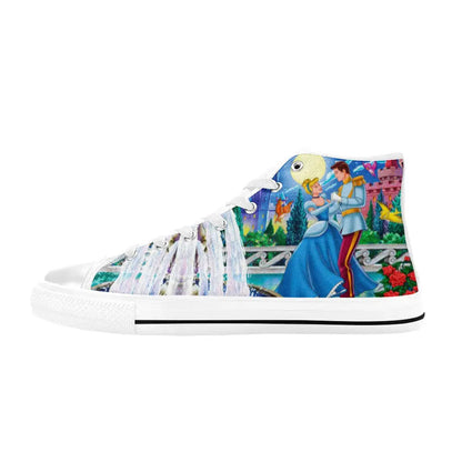 Princess Cinderella Custom High Top Sneakers Shoes