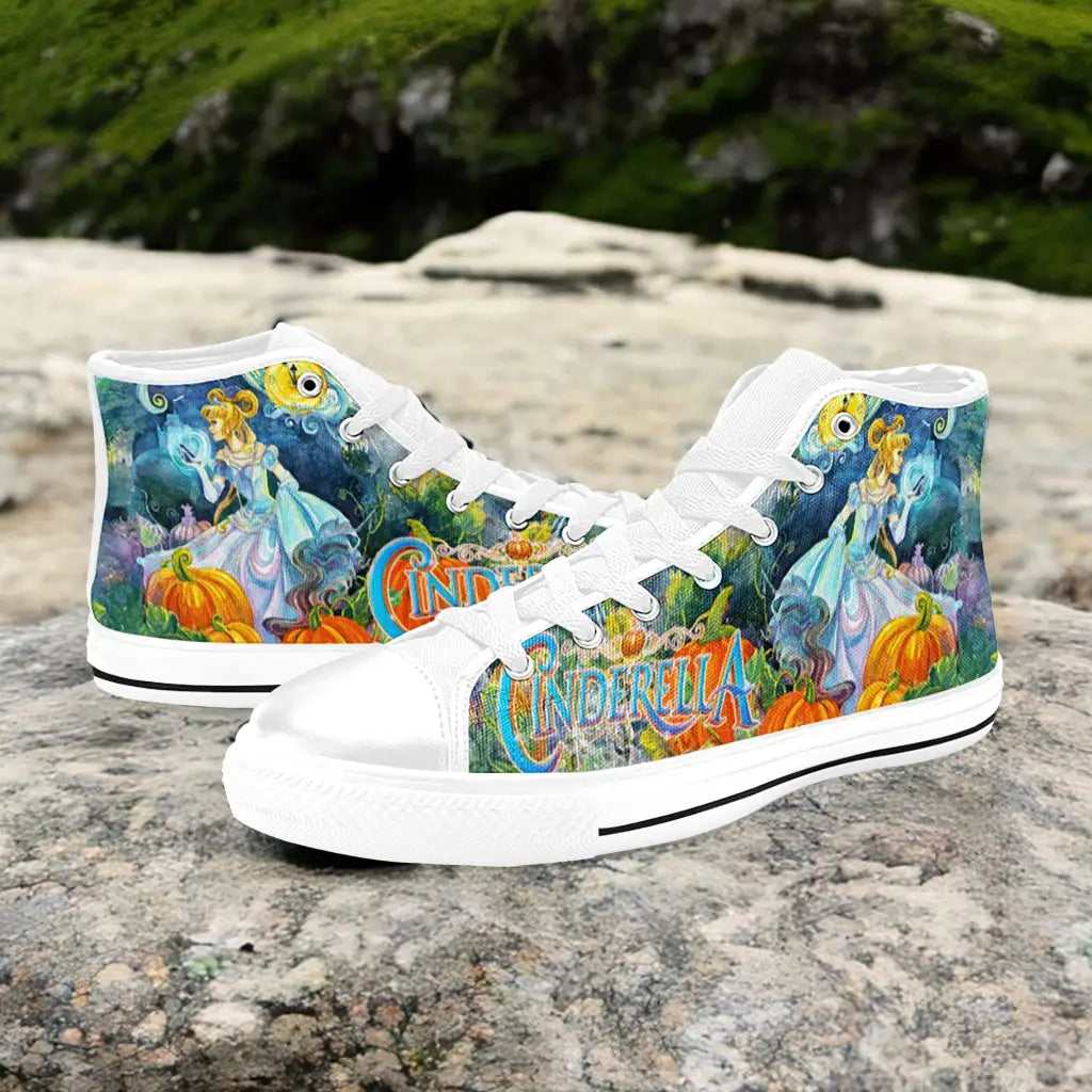 Princess Cinderella Custom High Top Sneakers Shoes