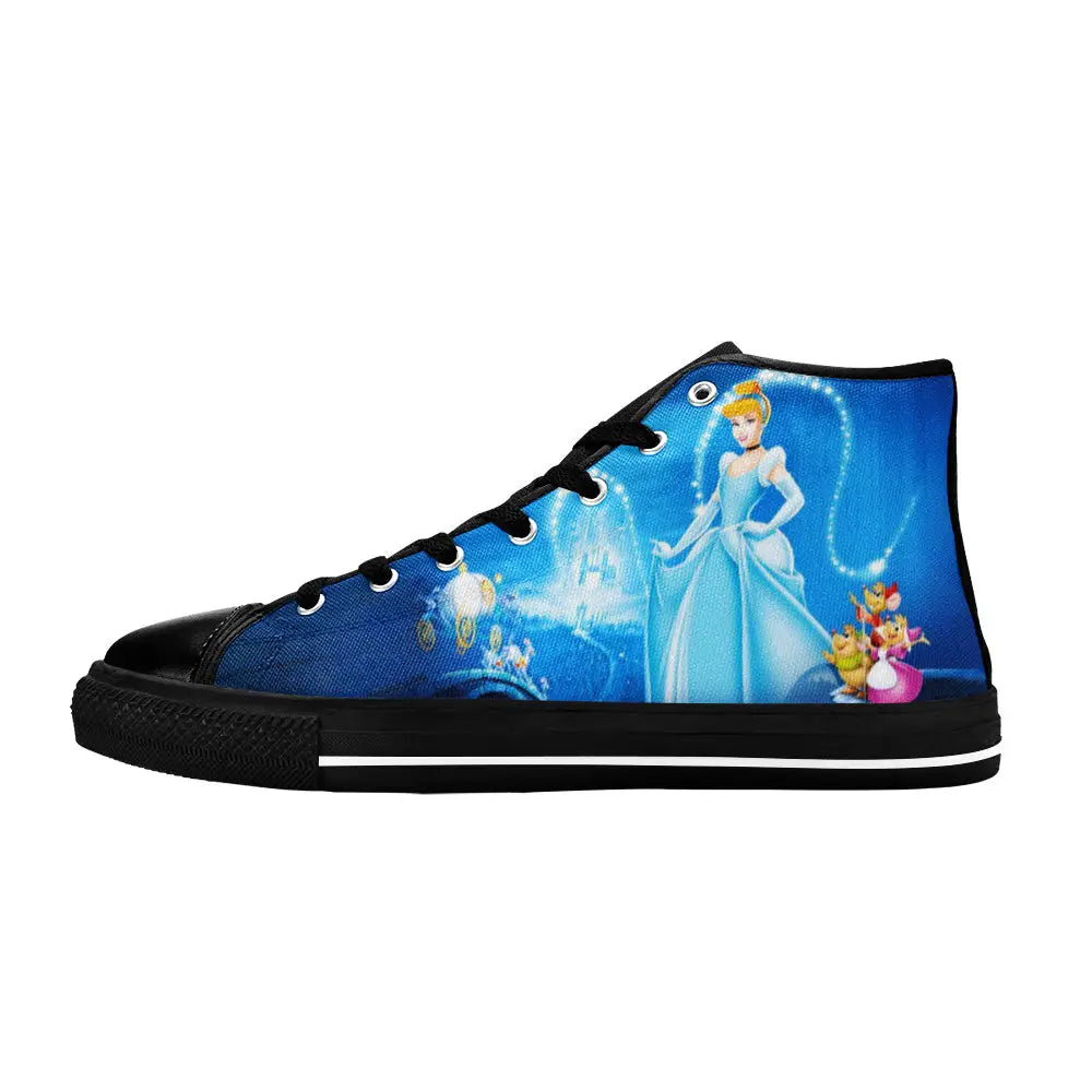 Princess Cinderella Custom High Top Sneakers Shoes