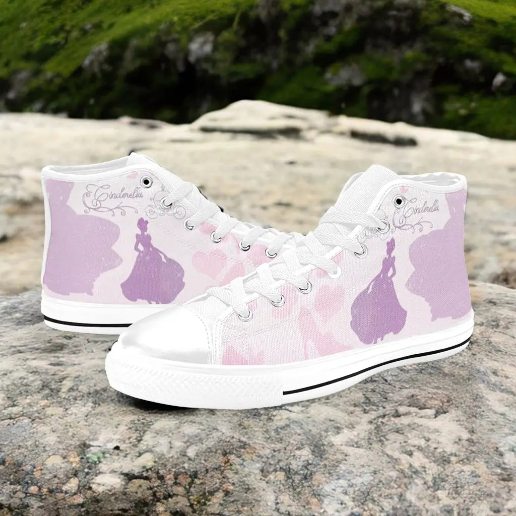 Princess Cinderella Custom High Top Sneakers Shoes