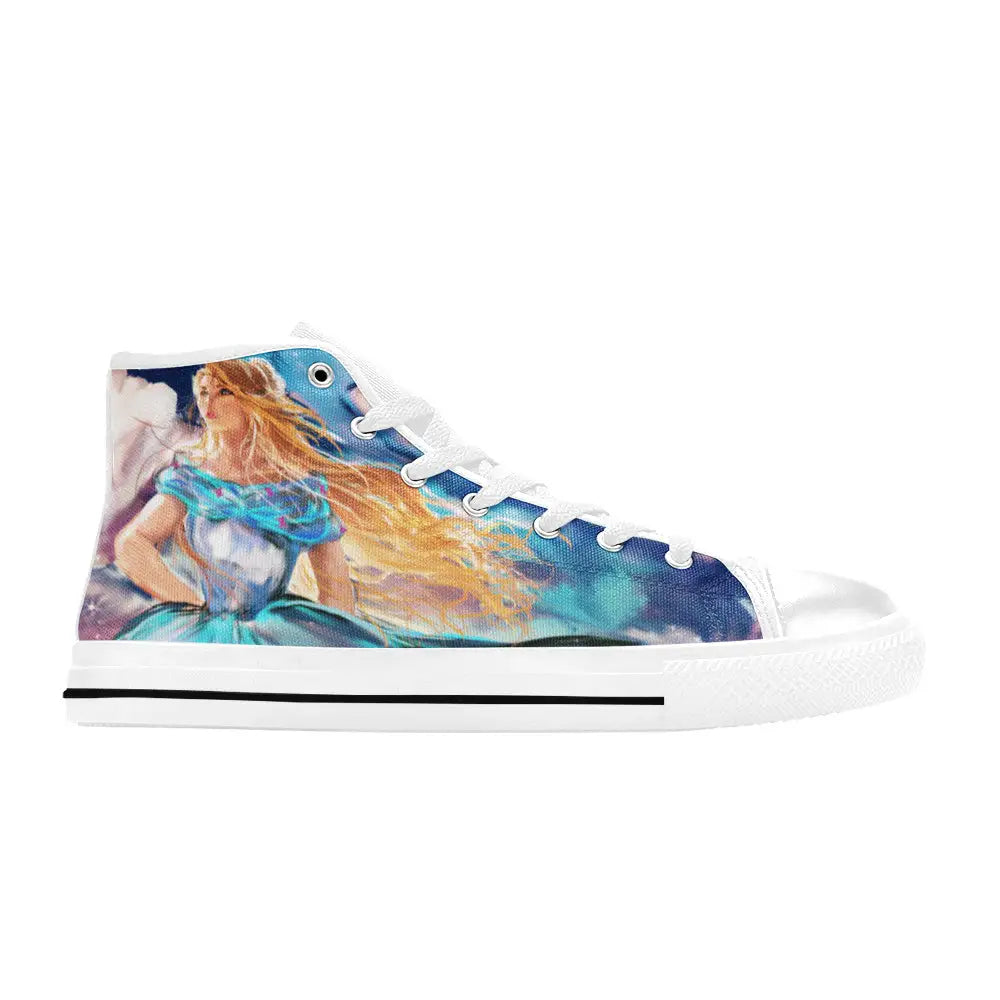 Princess Cinderella Custom High Top Sneakers Shoes