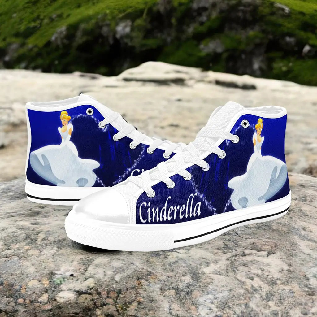 Princess Cinderella Custom High Top Sneakers Shoes