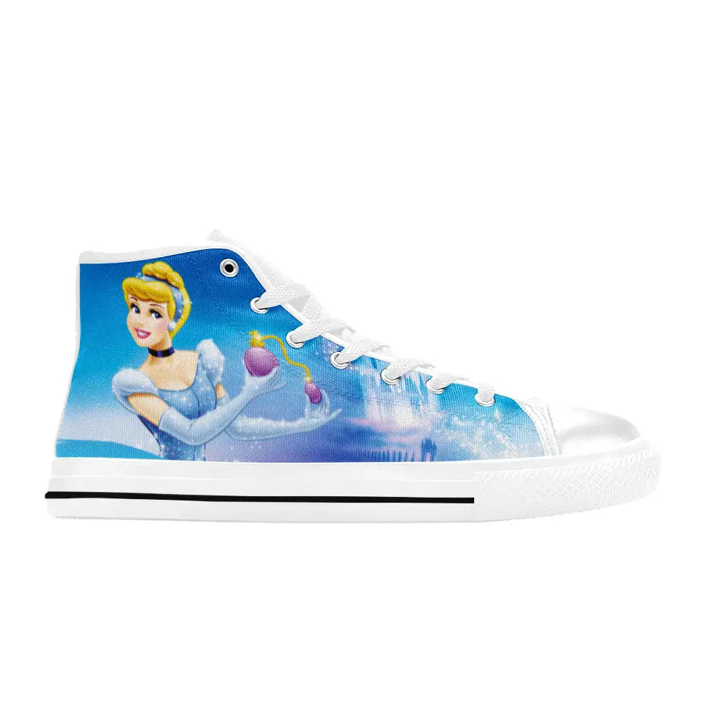 Princess Cinderella Custom High Top Sneakers Shoes