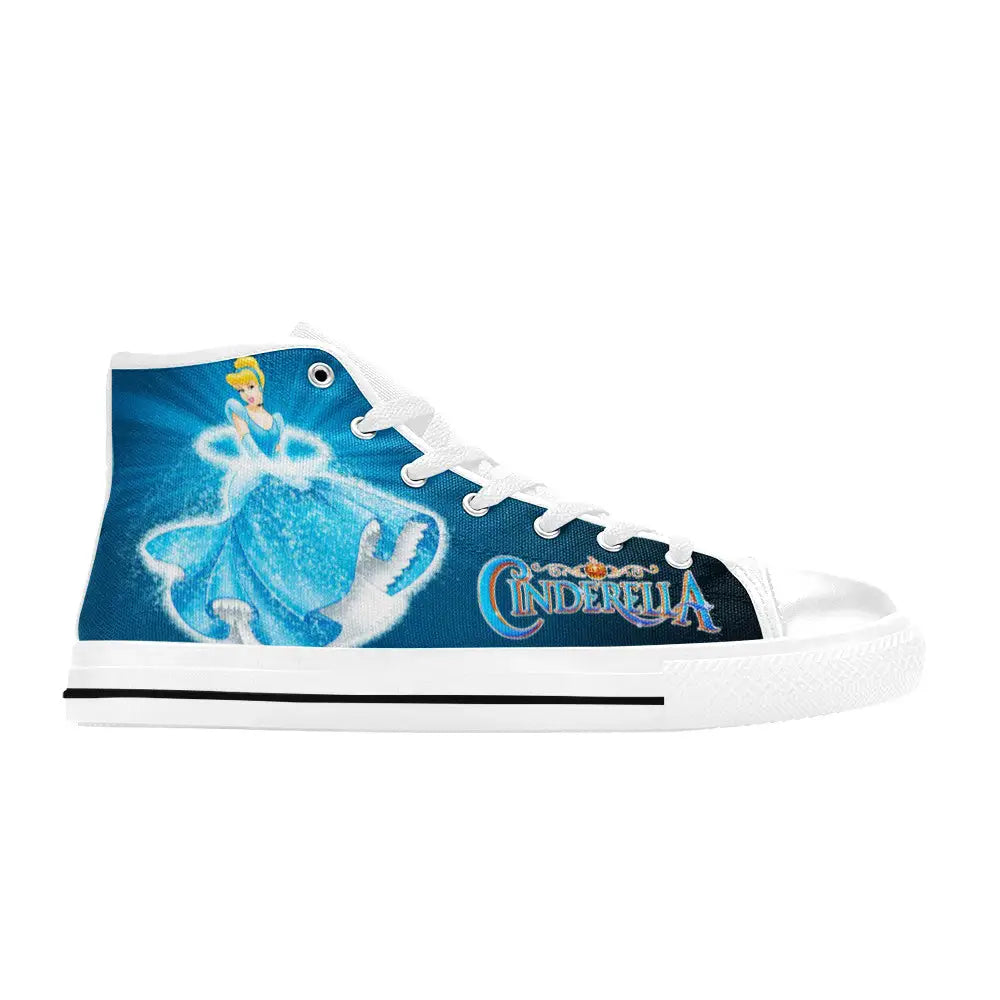 Princess Cinderella Custom High Top Sneakers Shoes