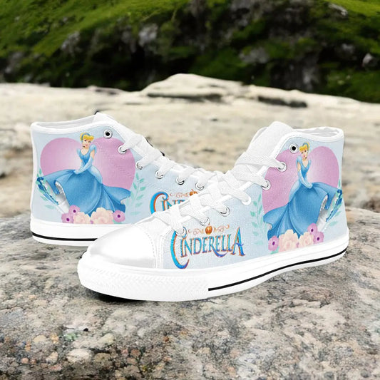 Princess Cinderella Custom High Top Sneakers Shoes