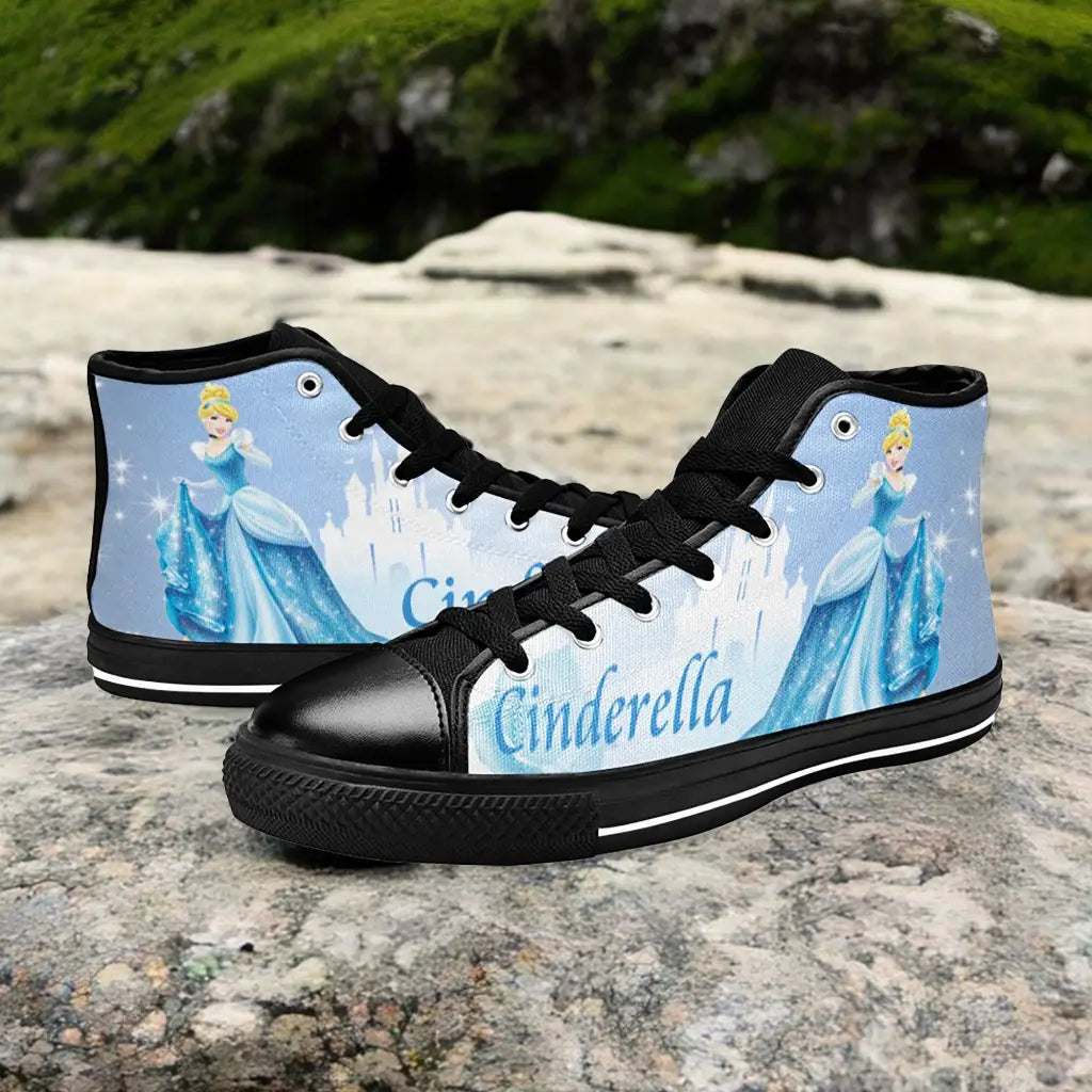 Princess Cinderella Custom High Top Sneakers Shoes