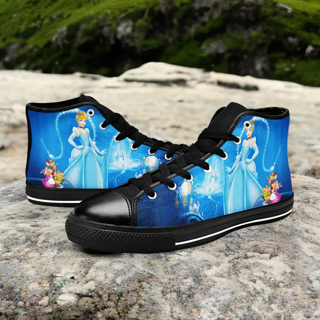 Princess Cinderella Custom High Top Sneakers Shoes