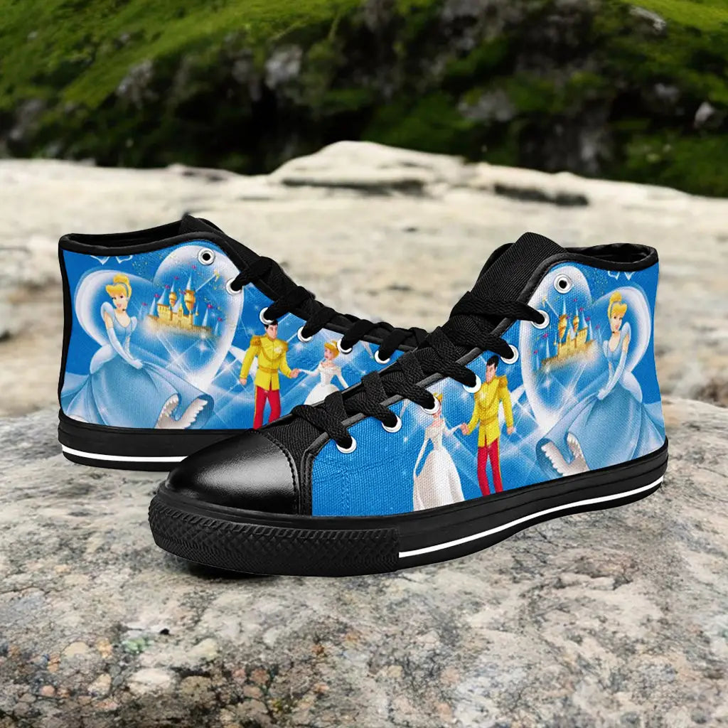 Princess Cinderella Custom High Top Sneakers Shoes