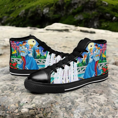 Princess Cinderella Custom High Top Sneakers Shoes