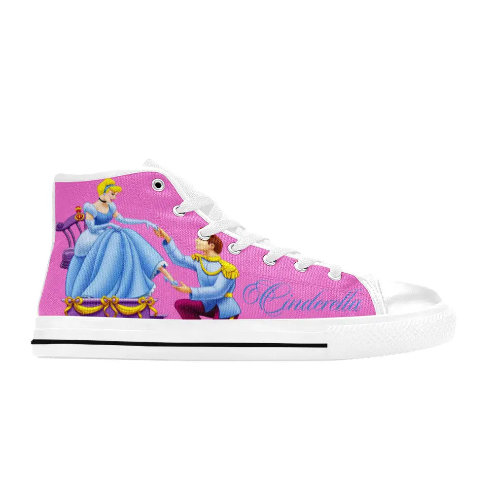 Princess Cinderella Custom High Top Sneakers Shoes