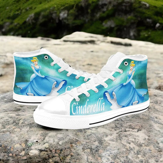 Princess Cinderella Custom High Top Sneakers Shoes