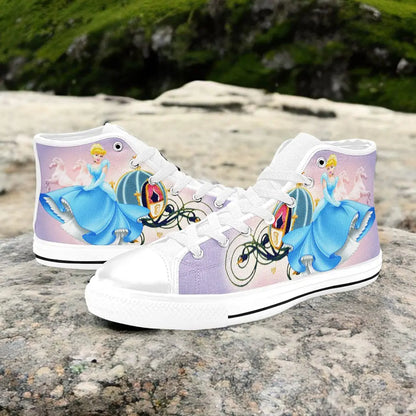 Princess Cinderella Custom High Top Sneakers Shoes