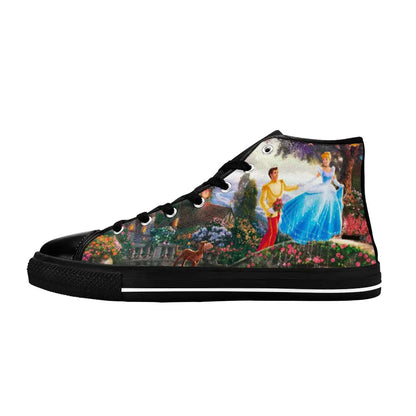 Princess Cinderella Custom High Top Sneakers Shoes