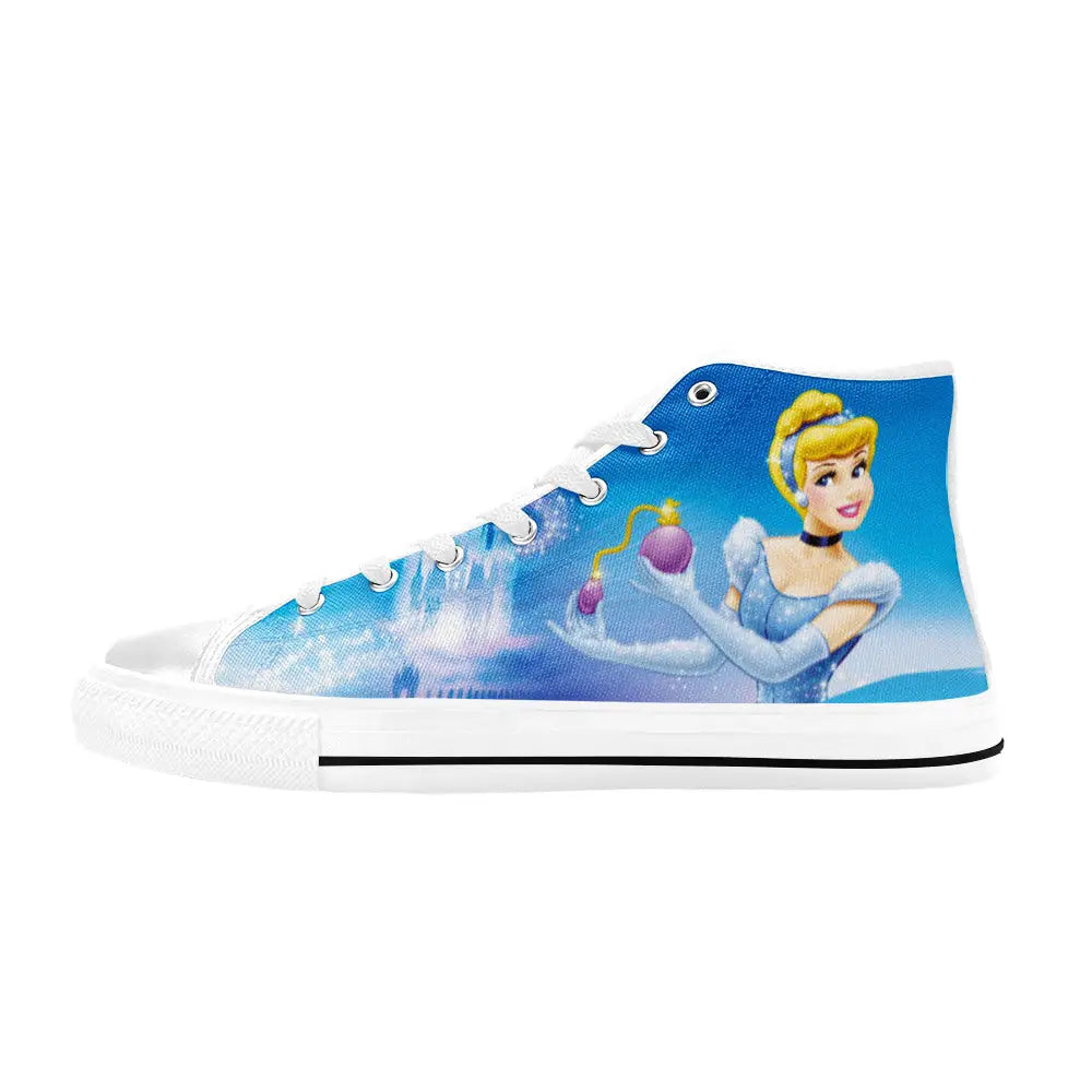 Princess Cinderella Custom High Top Sneakers Shoes