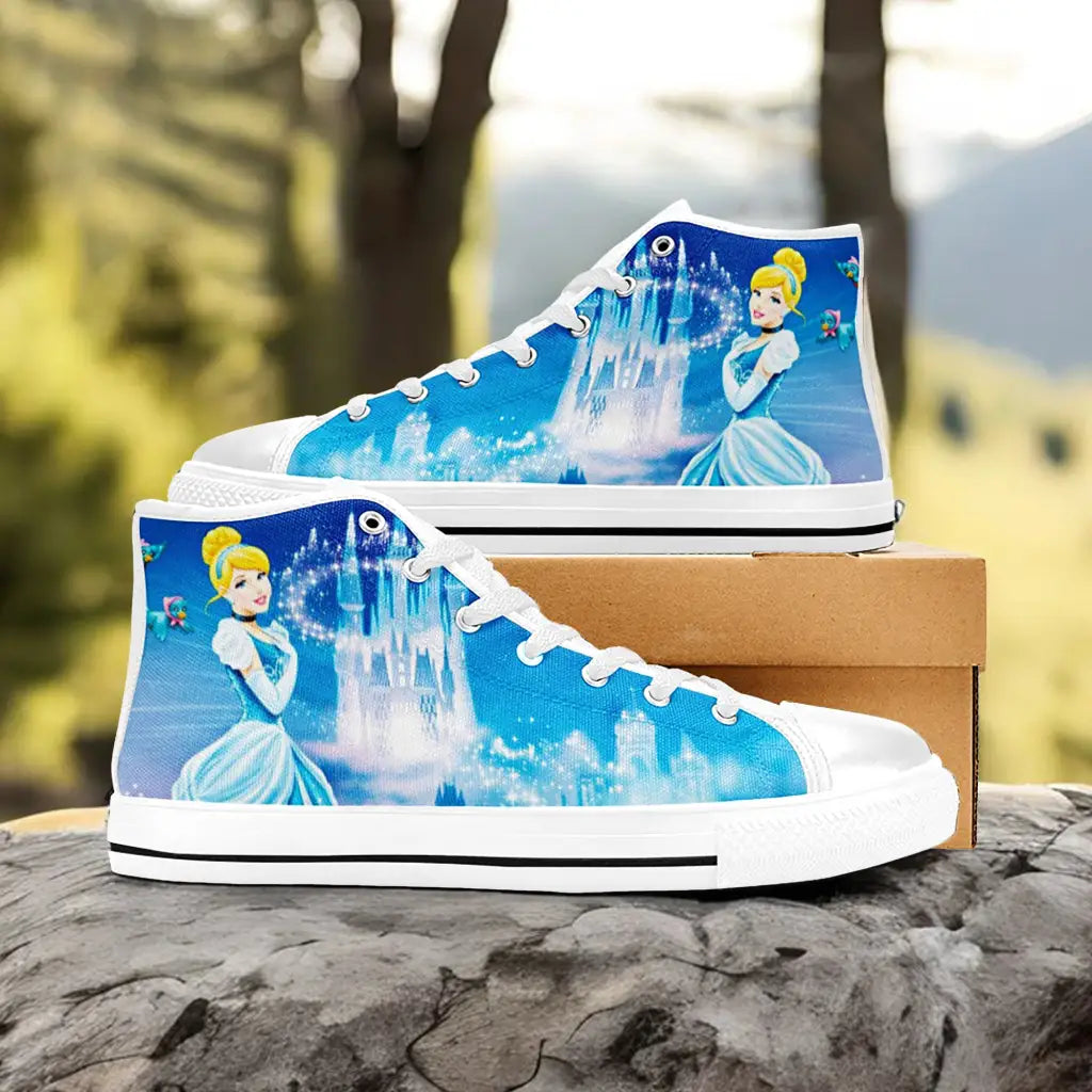 Princess Cinderella Custom High Top Sneakers Shoes