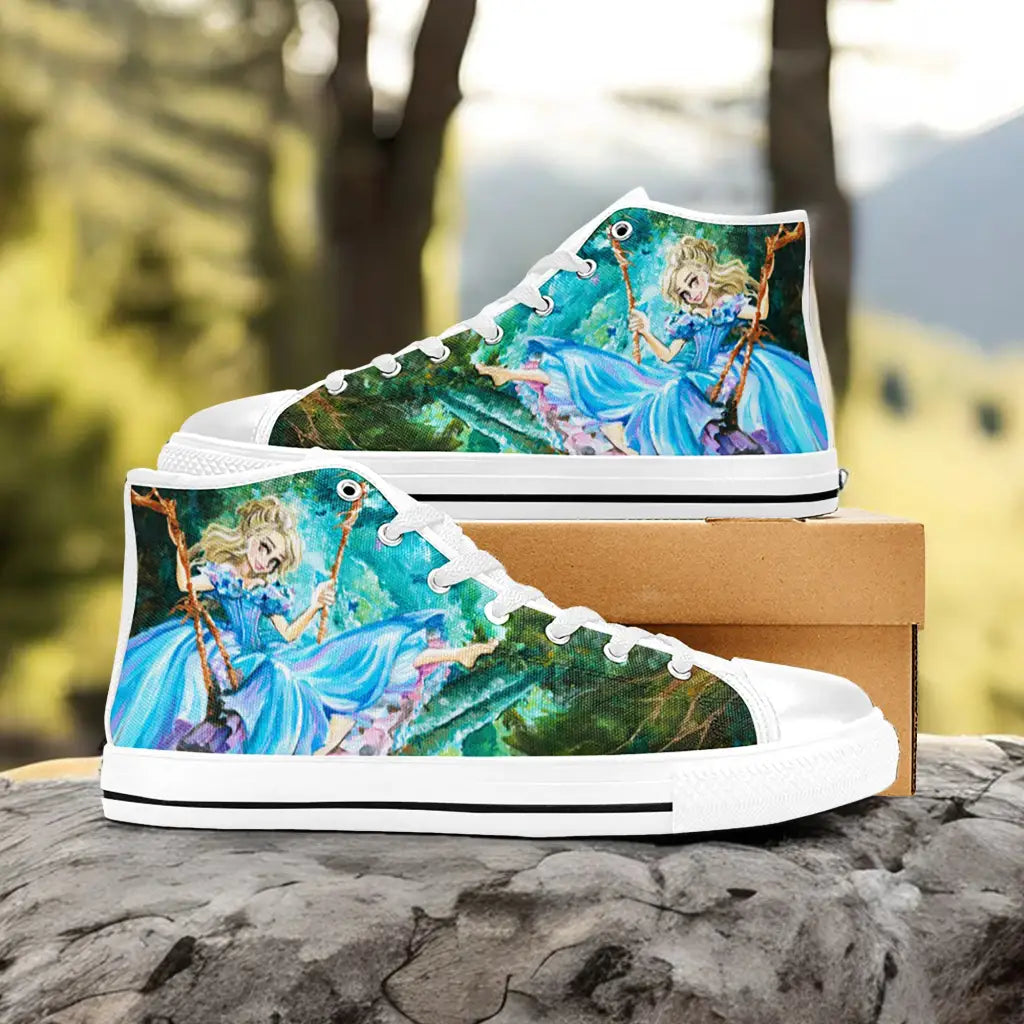 Princess Cinderella Custom High Top Sneakers Shoes