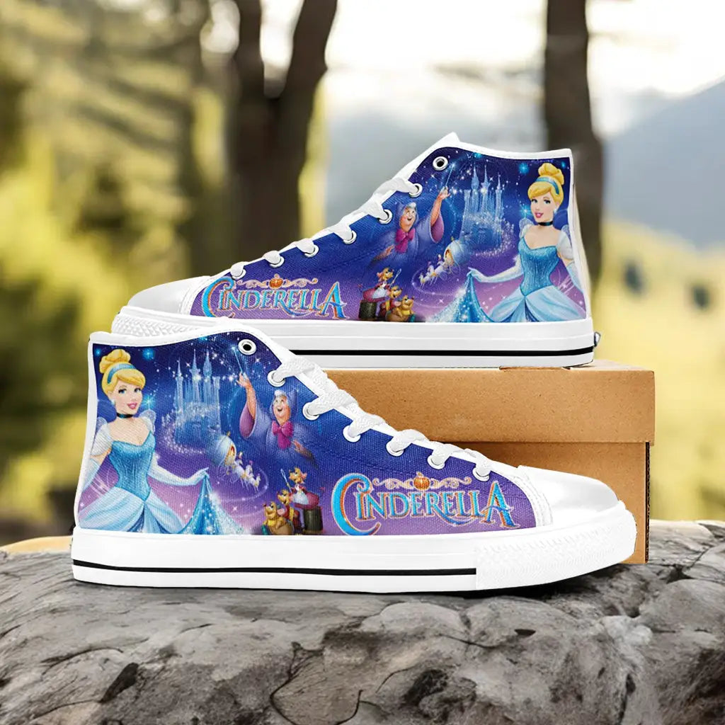 Princess Cinderella Custom High Top Sneakers Shoes