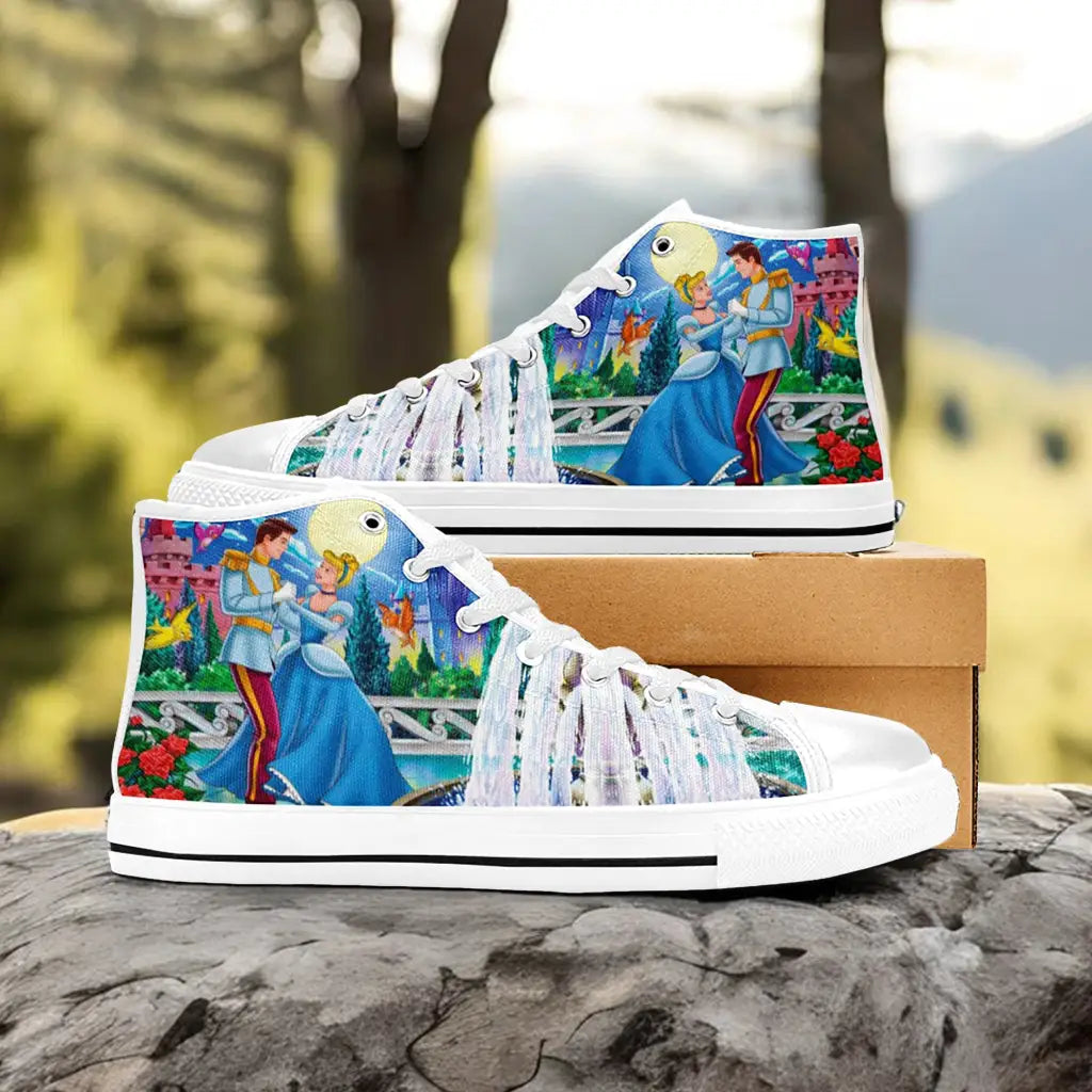 Princess Cinderella Custom High Top Sneakers Shoes