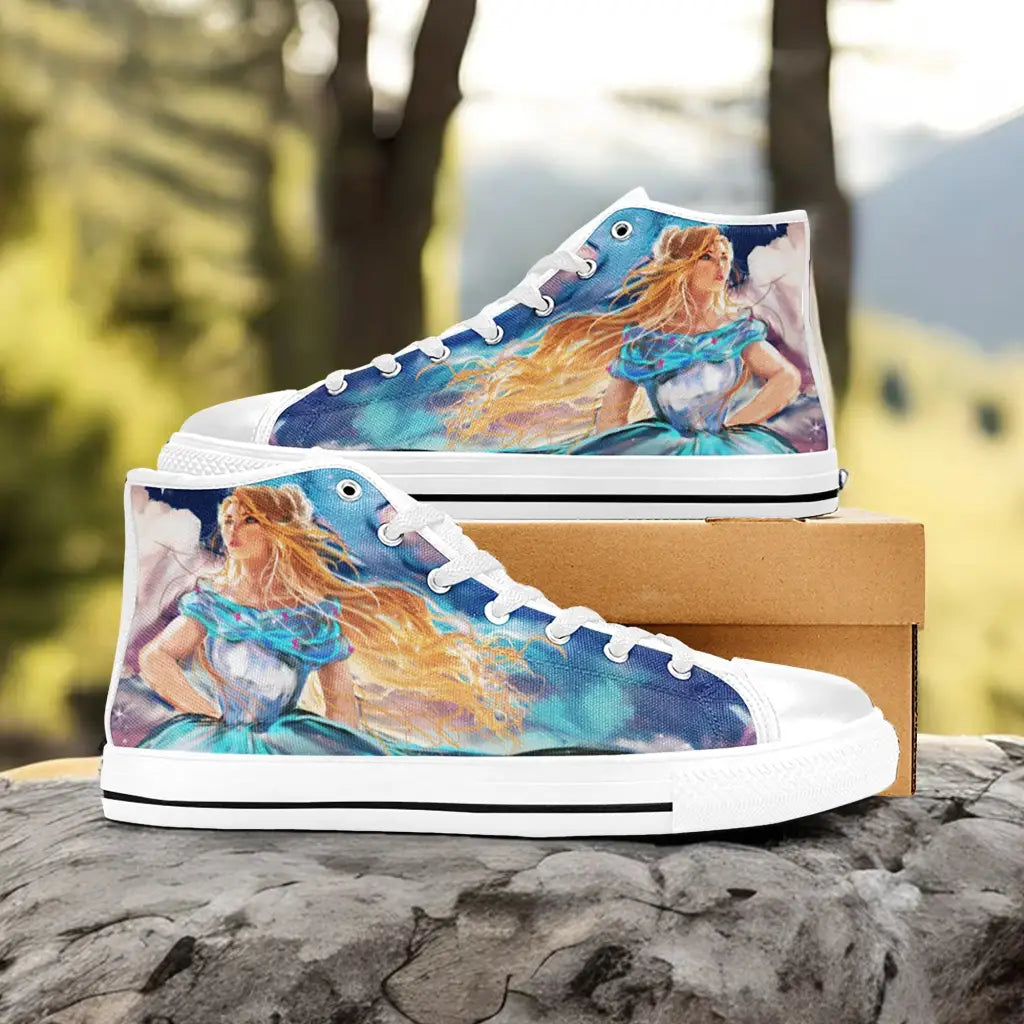 Princess Cinderella Custom High Top Sneakers Shoes