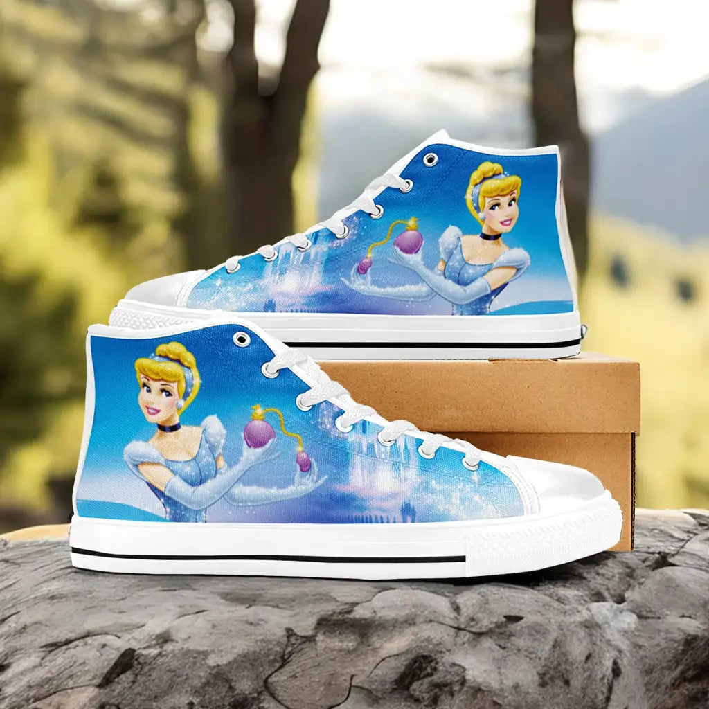 Princess Cinderella Custom High Top Sneakers Shoes