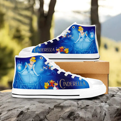 Princess Cinderella Custom High Top Sneakers Shoes