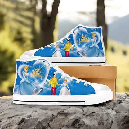 Princess Cinderella Custom High Top Sneakers Shoes