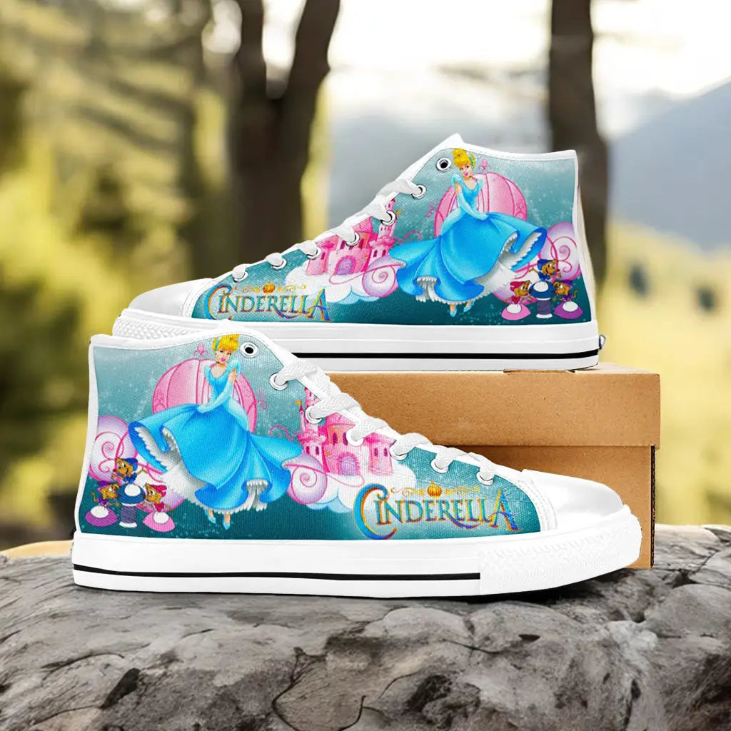 Princess Cinderella Custom High Top Sneakers Shoes