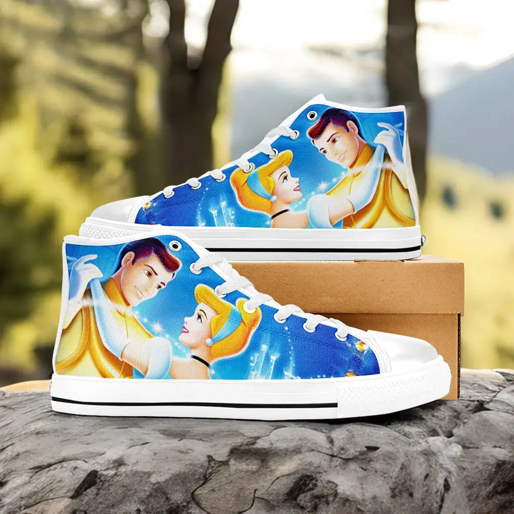 Princess Cinderella Custom High Top Sneakers Shoes