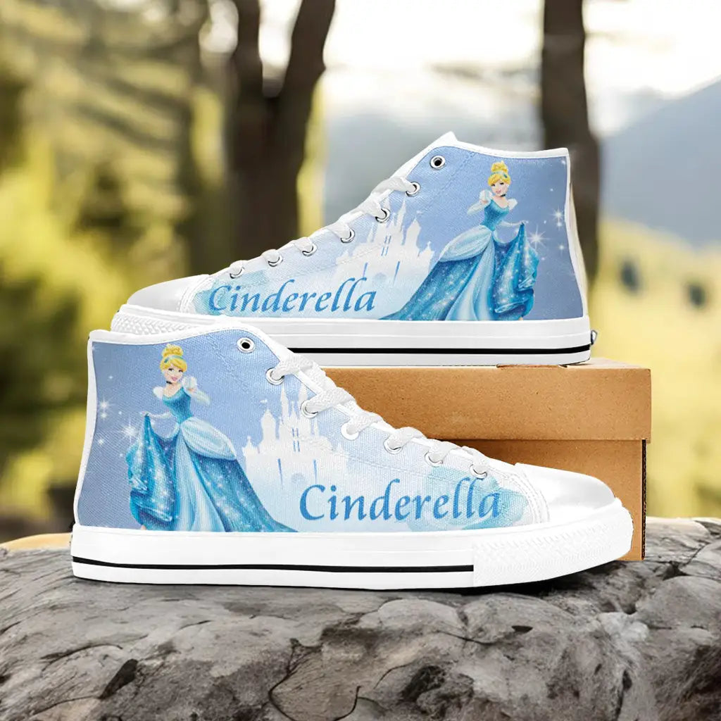 Princess Cinderella Custom High Top Sneakers Shoes