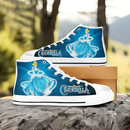 Princess Cinderella Custom High Top Sneakers Shoes