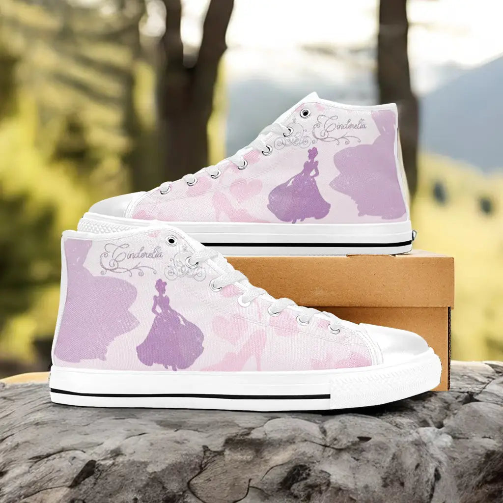 Princess Cinderella Custom High Top Sneakers Shoes