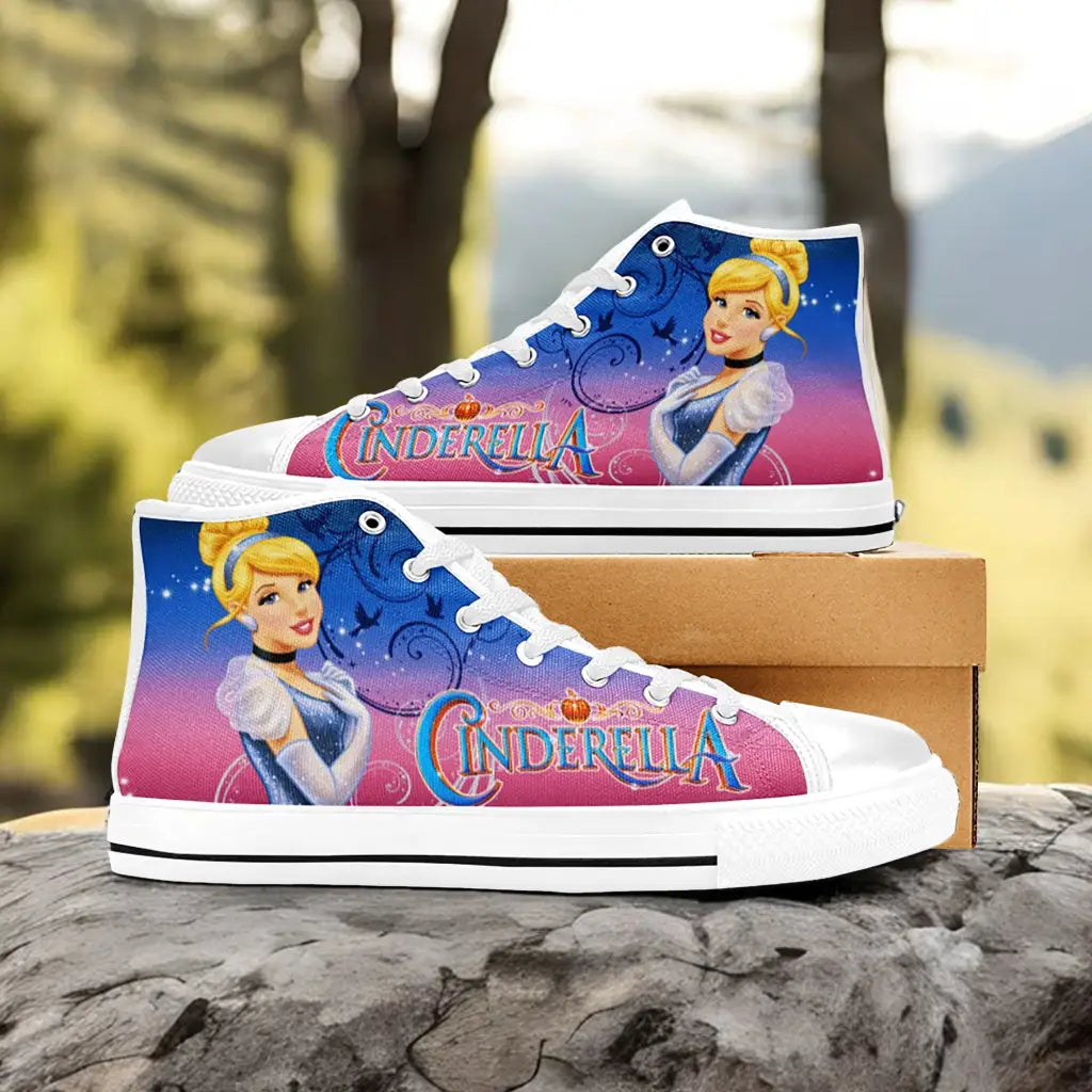 Princess Cinderella Custom High Top Sneakers Shoes