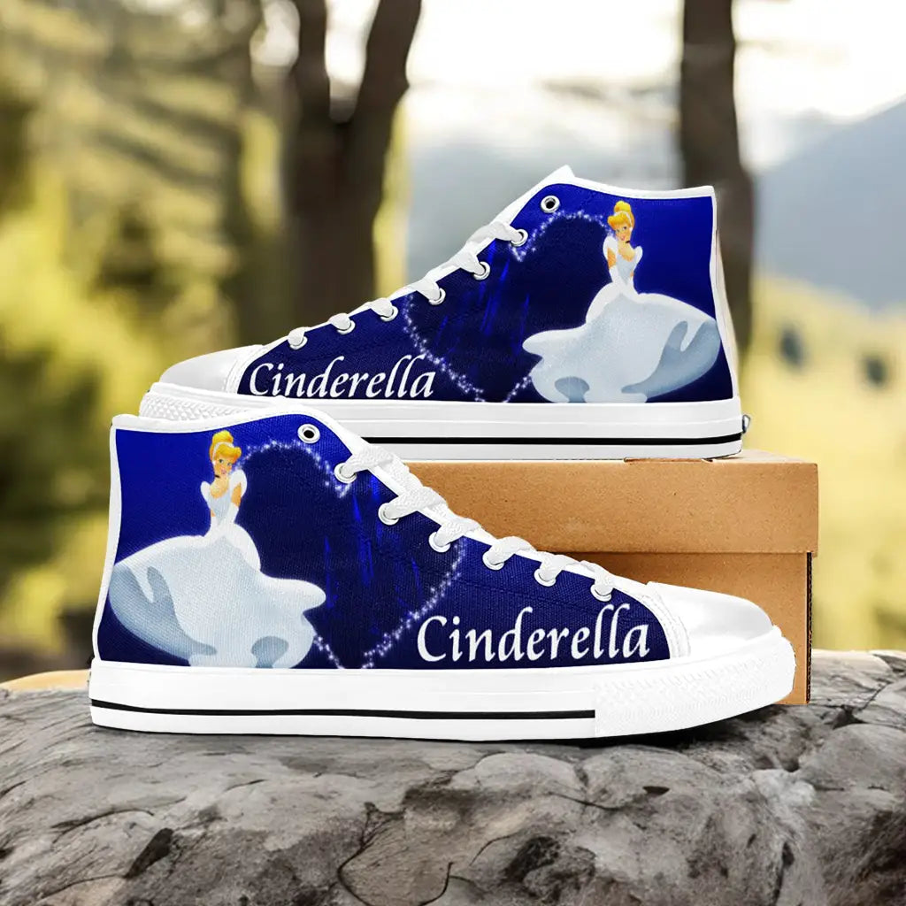 Princess Cinderella Custom High Top Sneakers Shoes