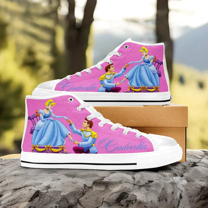 Princess Cinderella Custom High Top Sneakers Shoes