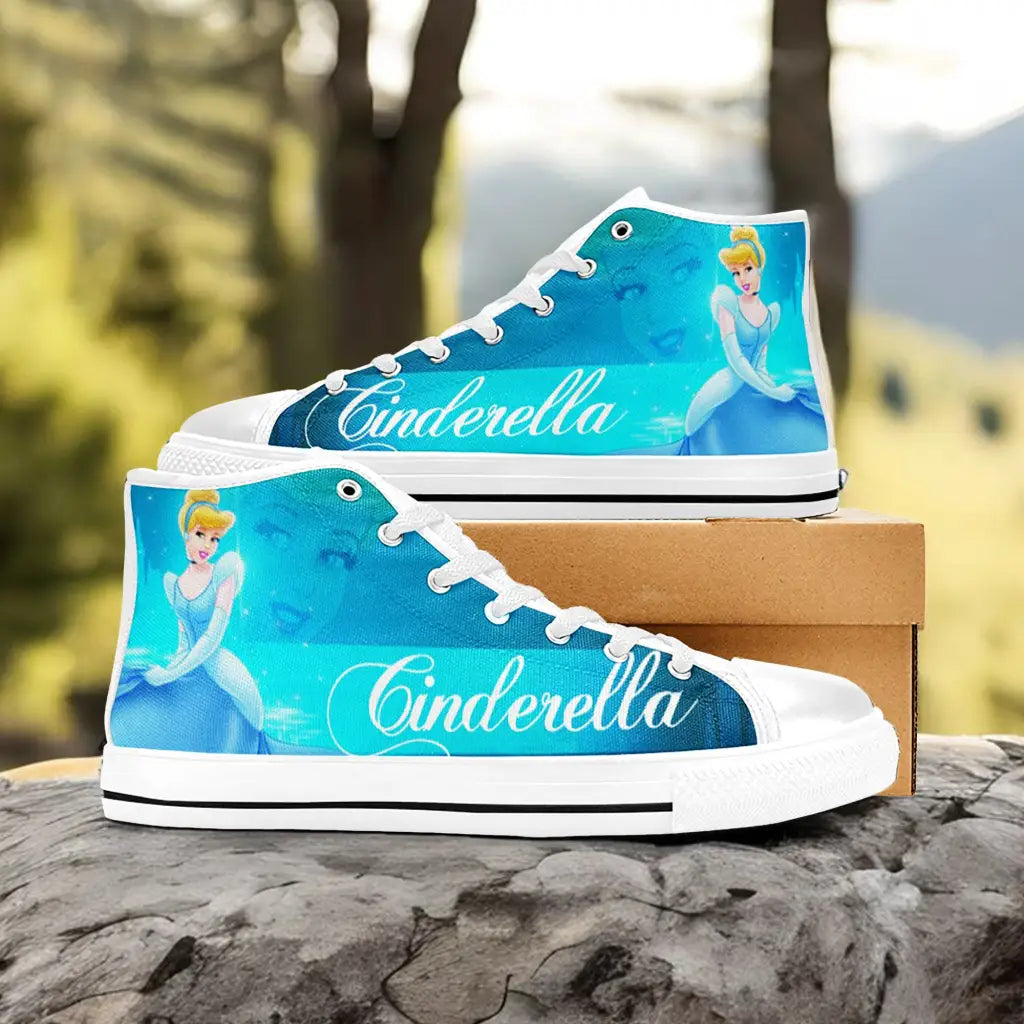 Princess Cinderella Custom High Top Sneakers Shoes