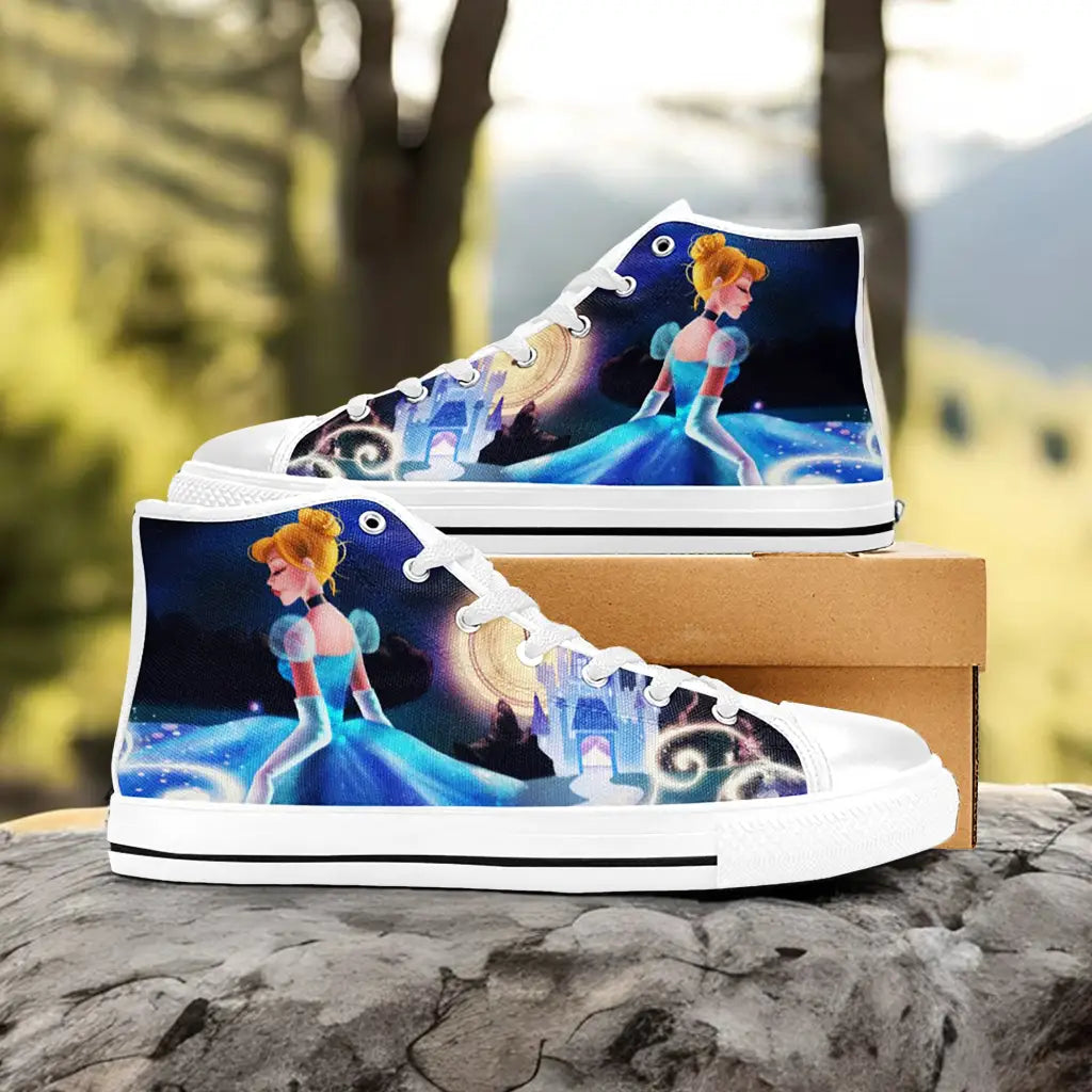 Princess Cinderella Custom High Top Sneakers Shoes