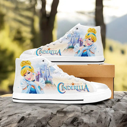 Princess Cinderella Custom High Top Sneakers Shoes