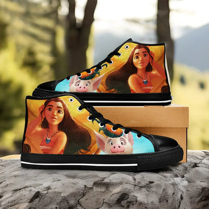 Princess Moana Waialiki Maui Custom High Top Sneakers Shoes