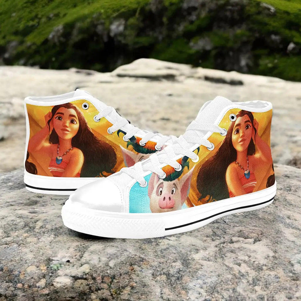 Princess Moana Waialiki Maui Custom High Top Sneakers Shoes