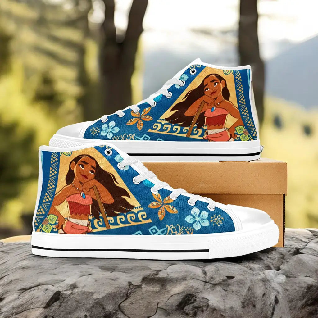 Princess Moana Waialiki Maui Custom High Top Sneakers Shoes