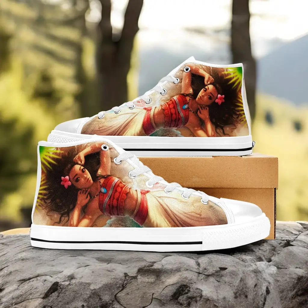 Princess Moana Waialiki Maui Custom High Top Sneakers Shoes