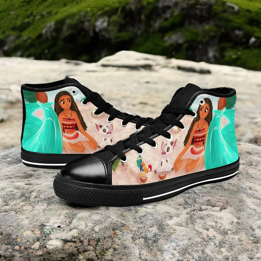 Princess Moana Waialiki Maui Custom High Top Sneakers Shoes