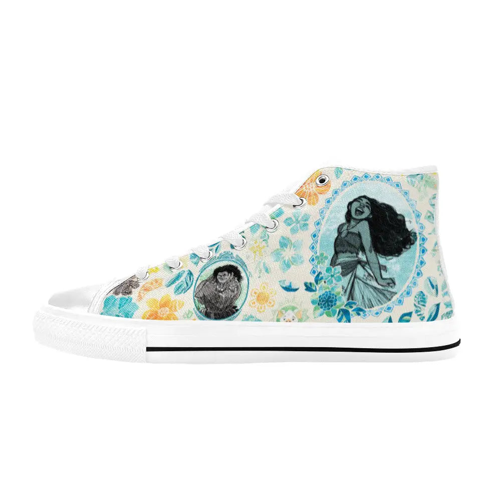 Princess Moana Waialiki Maui Custom High Top Sneakers Shoes