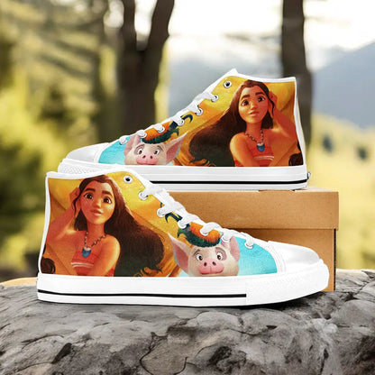 Princess Moana Waialiki Maui Custom High Top Sneakers Shoes