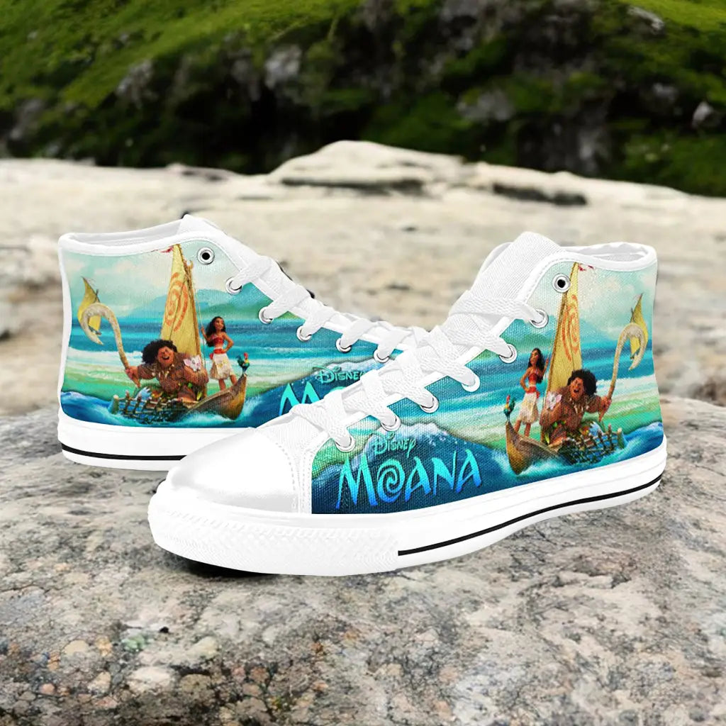 Princess Moana Waialiki Maui Custom High Top Sneakers Shoes