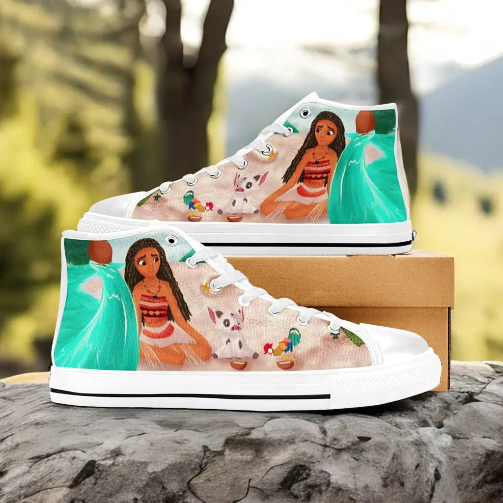 Princess Moana Waialiki Maui Custom High Top Sneakers Shoes