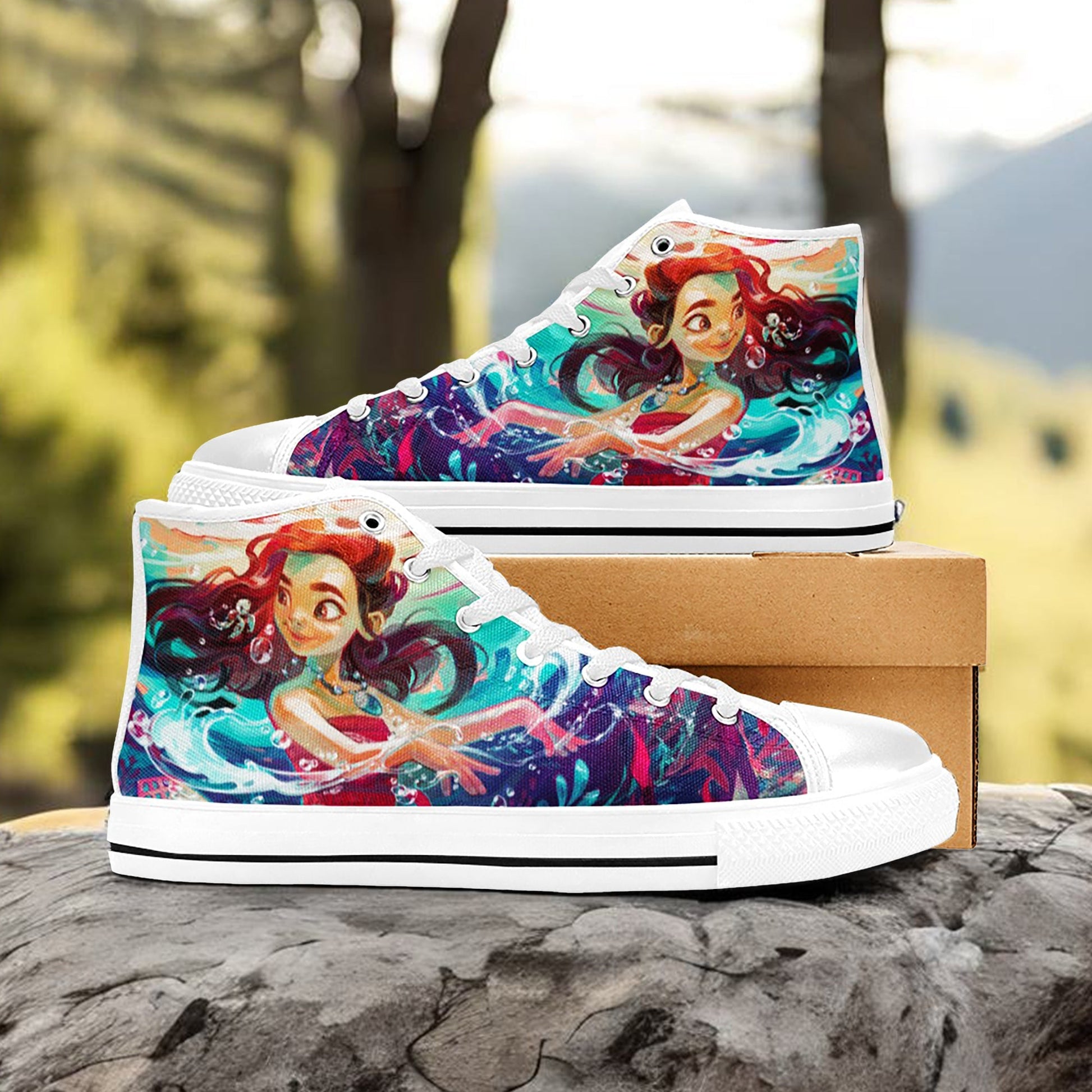 Princess Moana Waialiki Maui Custom High Top Sneakers Shoes